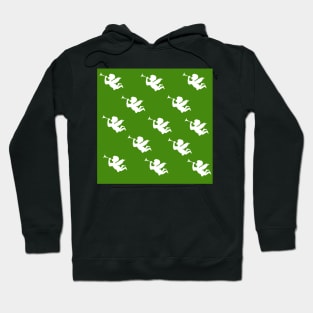 Cherubim cherub random green angel pattern Hoodie